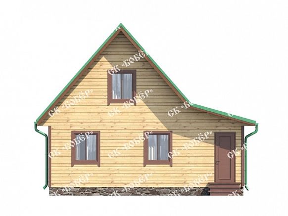 Дом из бруса 7.5х8. фото