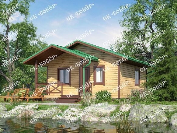 Дом из бруса 6х7.5